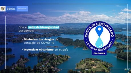 Mincomercio lanza sello de bioseguridad ‘Check In certificado’ para el sector de Turismo